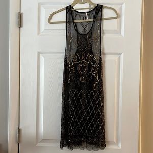 Free people sequin slip dress